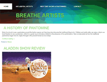 Tablet Screenshot of breatheartists.co.uk